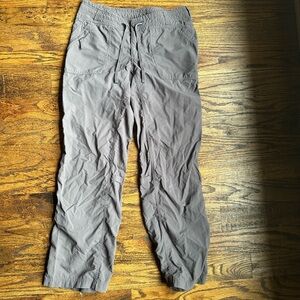 North Face purple hiking pants.